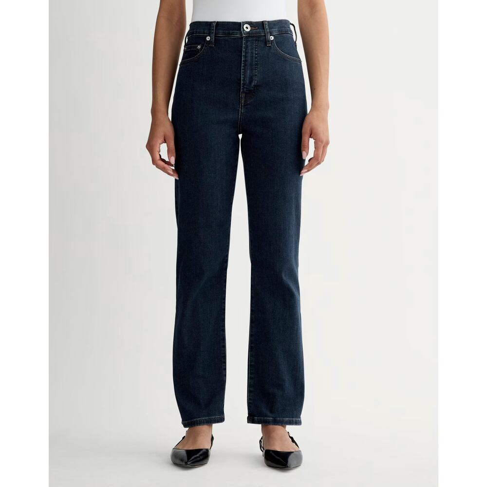 $118 New Everlane The High Key Stovepipe Jean - Dark Indigo - 25R